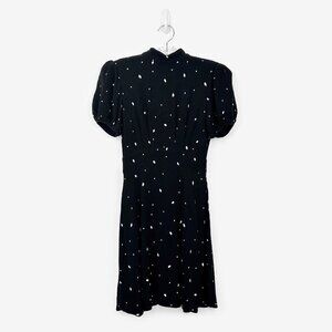 Free People Abbie Mini Dress Size 0 Black Combo